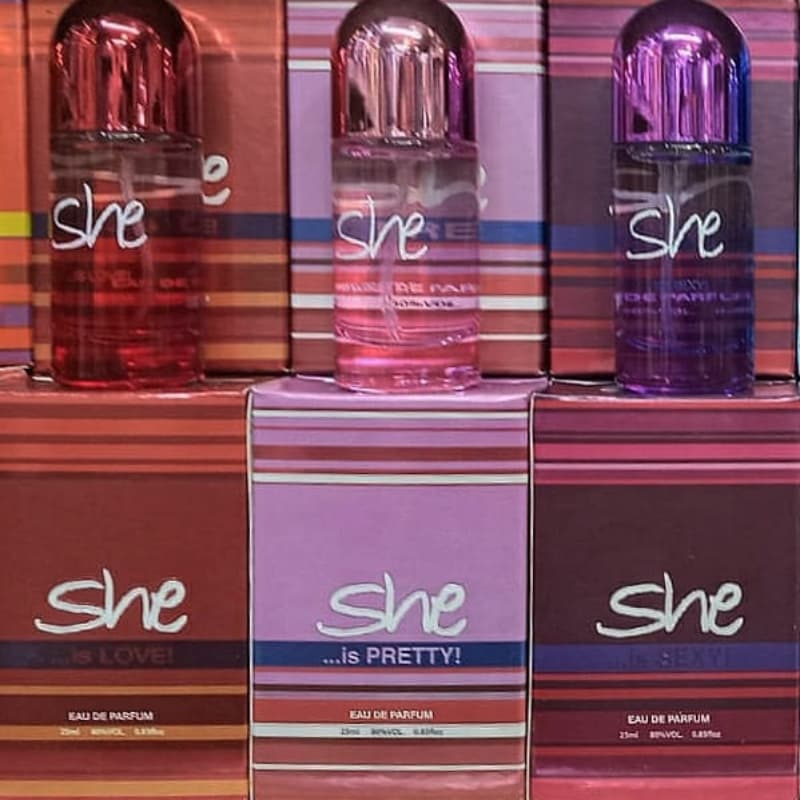 Pack Of 3 She Love Perfume Original 25ml For Unisex