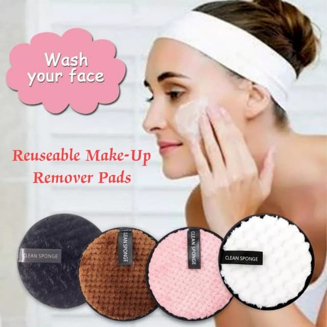 Reusable Make-up Remover Pads (random Color)