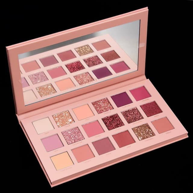 18 Shade Pearlescent Shimer , Matte Waterproof Nude Eyeshadow Pallete